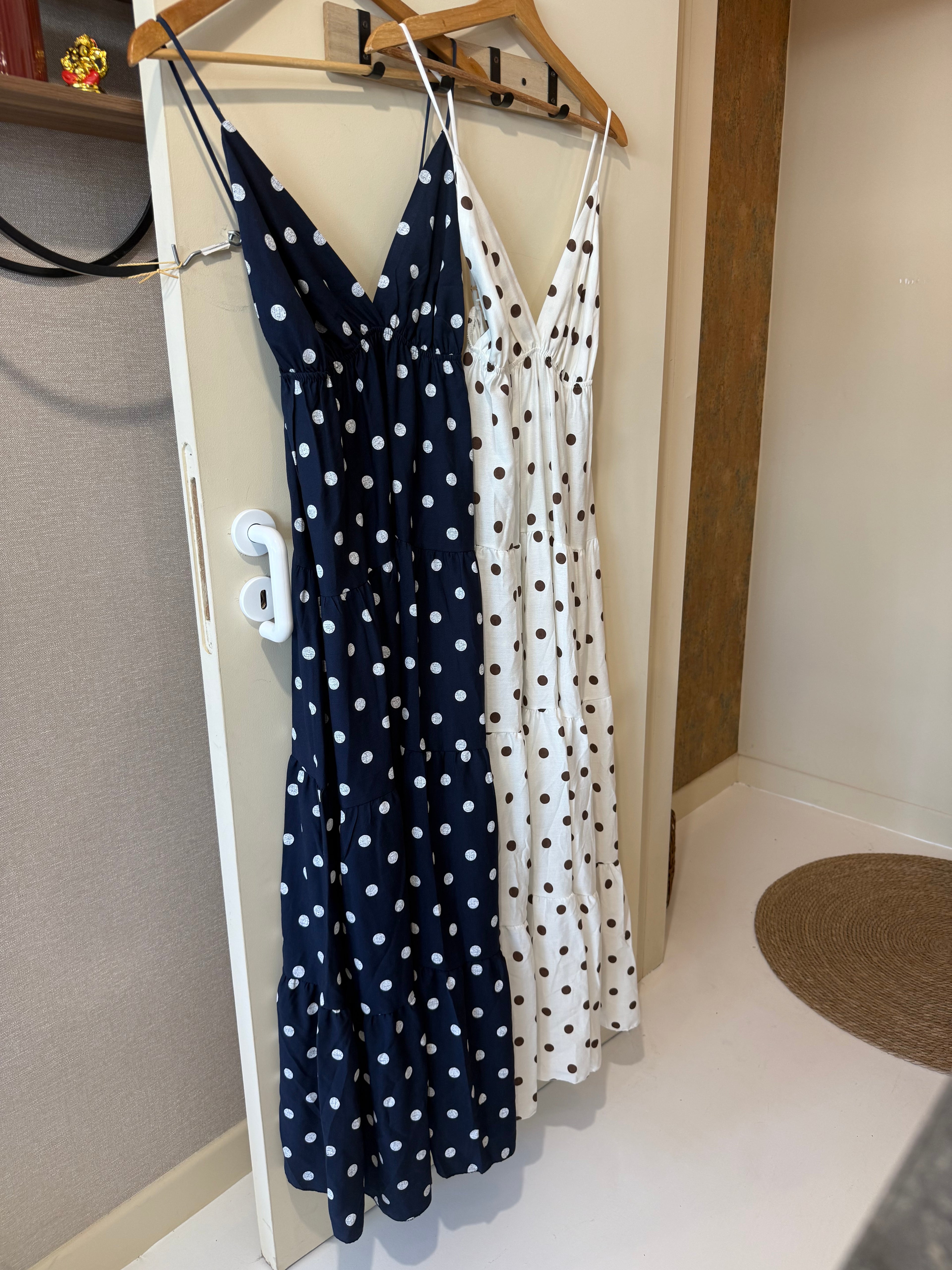 robe fluide à pois
