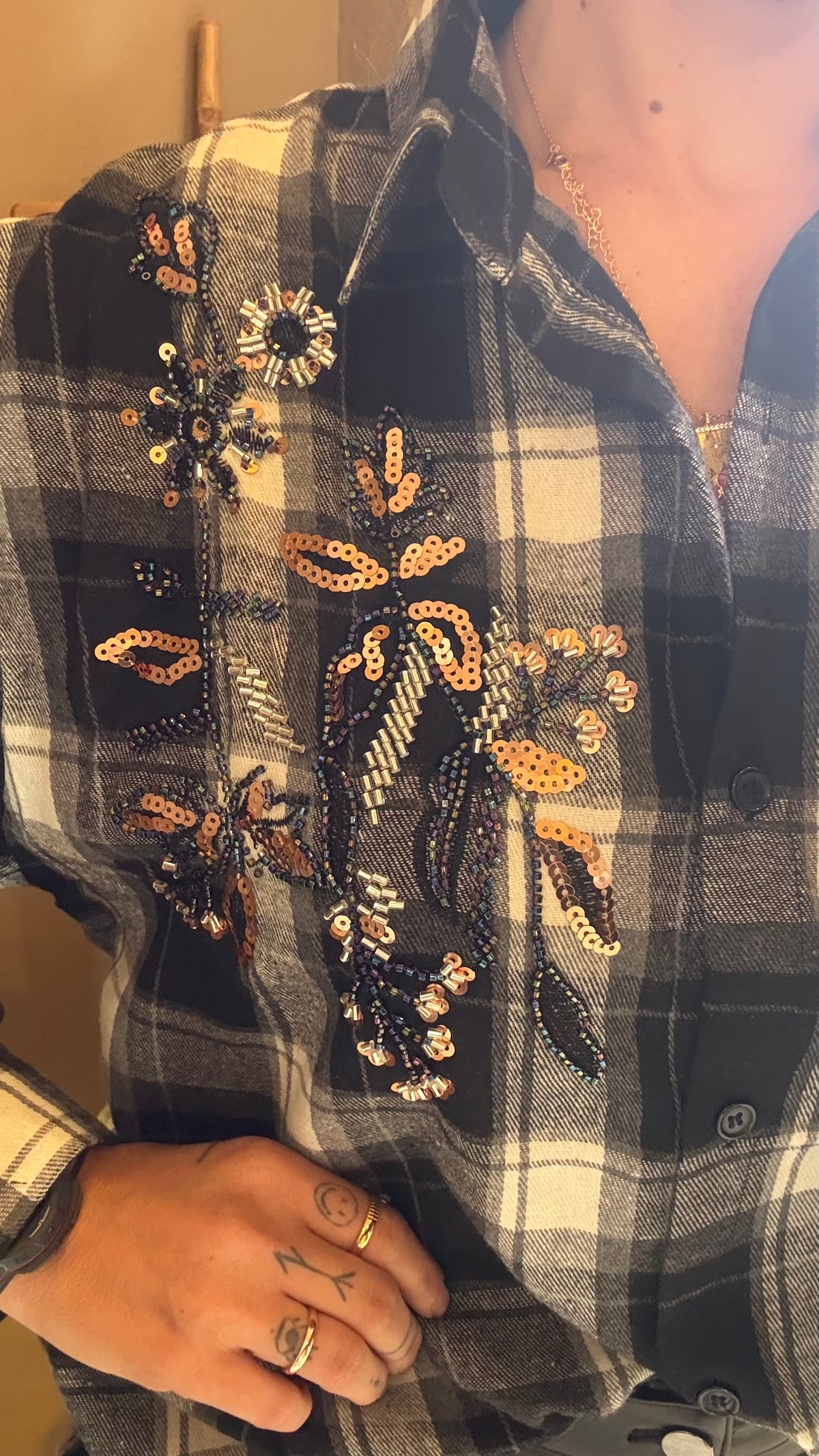 Chemise à carreaux
