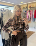 Chemise à carreaux